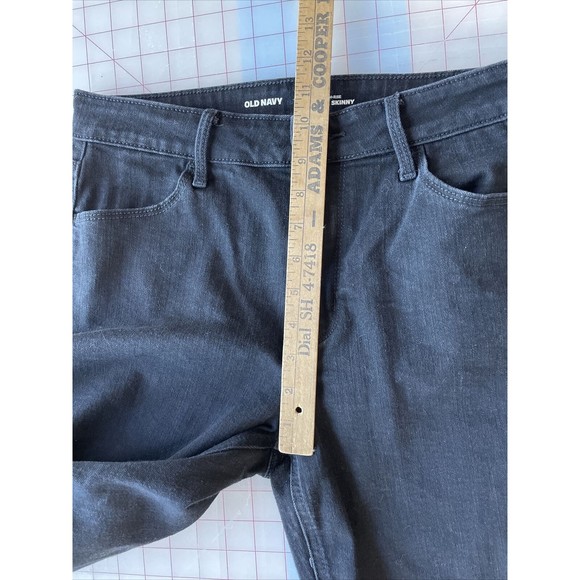 Old Navy Jeans Womens 8 Black High Rise Super Skinny Jeans Stretch - Picture 7 of 8